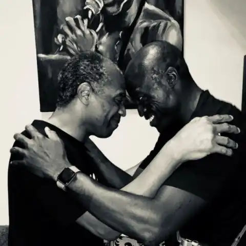 Photos: British-Nigerian Singer, Seal Visits Femi Kuti At The New Afrika Shrine